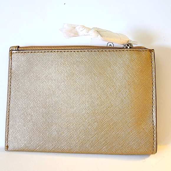 Coach 50425 GOLD Medium Saffiano Leather Skinny Wallet - Picture 2 of 5